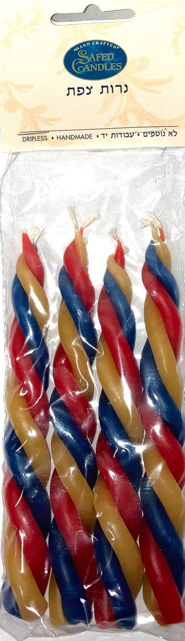 Havdalah Candle Round 4pk 6" (HV-HMC3R)