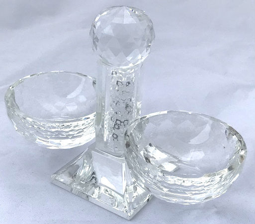 Karshi Crystal Salt & Pepper Dish with Beads(MC-5824)