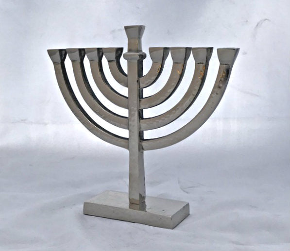 Hammered Menorah - 8" (M-9484)