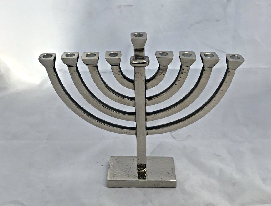 Hammered Menorah - 9" (M-9483)