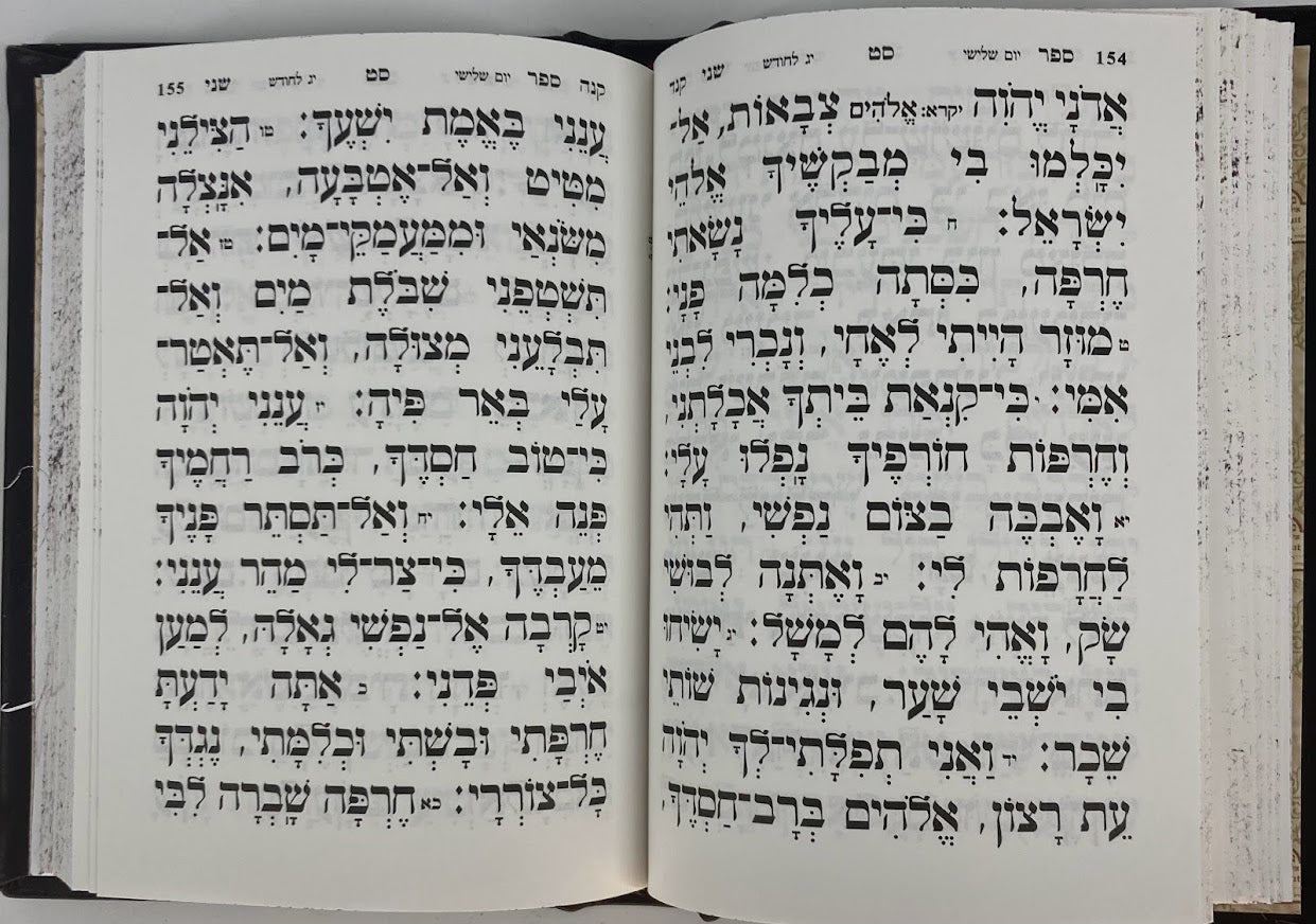 Malchus Leather Tehillim 5" x 7" Slipcased (BK-THLRBR)
