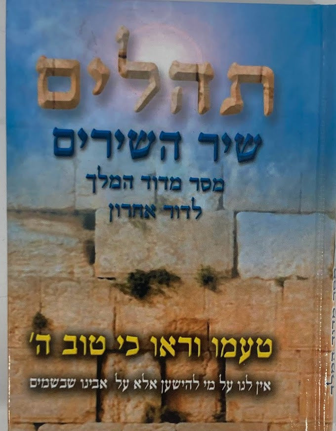 תהילים עם שיר השירים כריכה כותל (BK-THSHS)