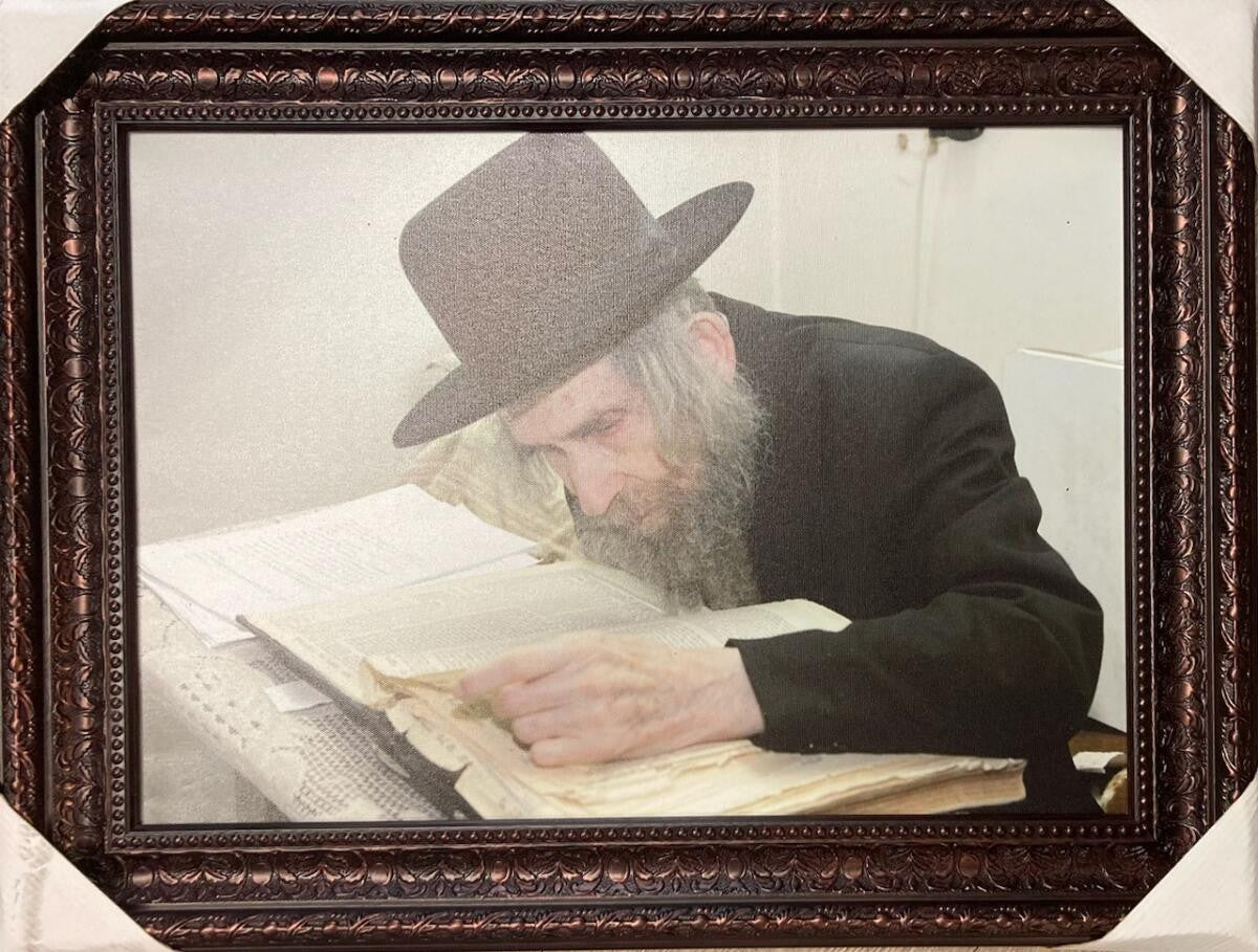 R' Shteinman Learning 12" x 16" Framed Canvas (J30015S)