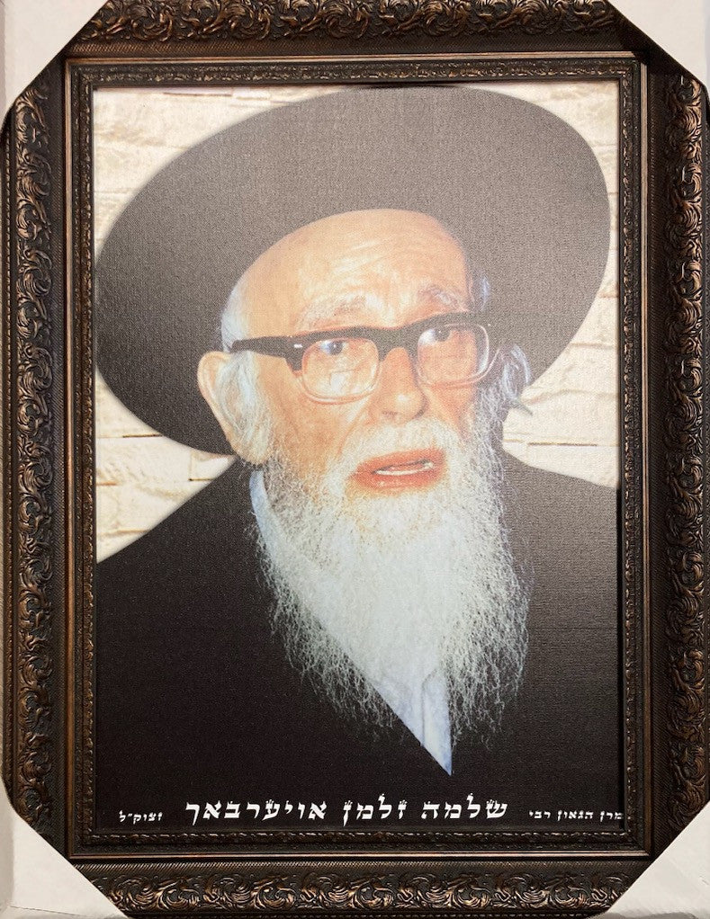 R' Shlomo Zalman Aurbach 17" x 23" Framed Canvas (J30011MD)