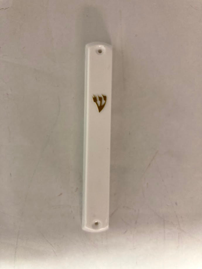 White Plastic Mezuzah Case 12cm-12 Pack (MZ-PMCW12-12)
