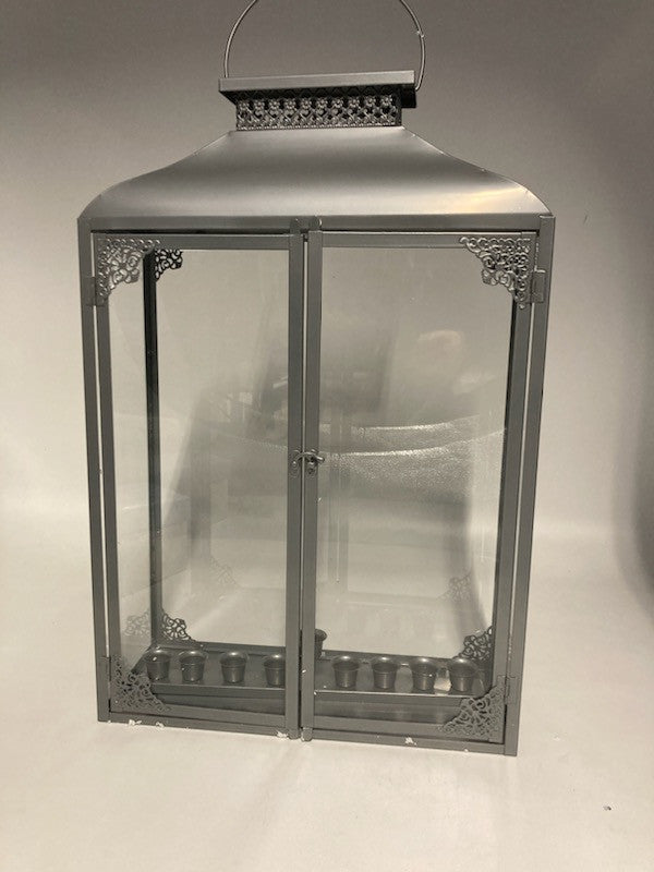 Glass Menorah House-16"W x 23"H (18" Door) (M-GL23)