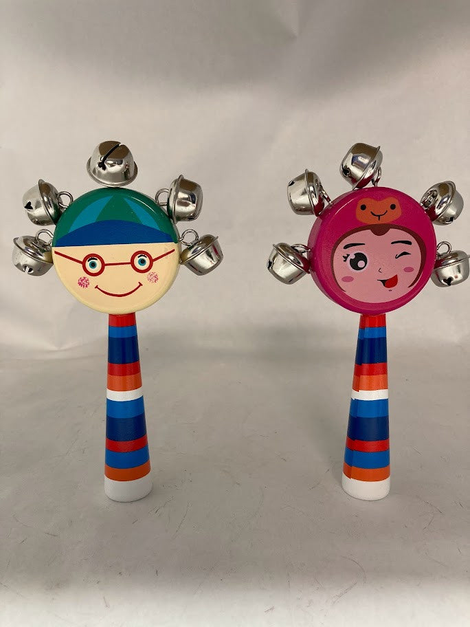 Purim Gragger w/ Bells Smiley Face (GR-6162)