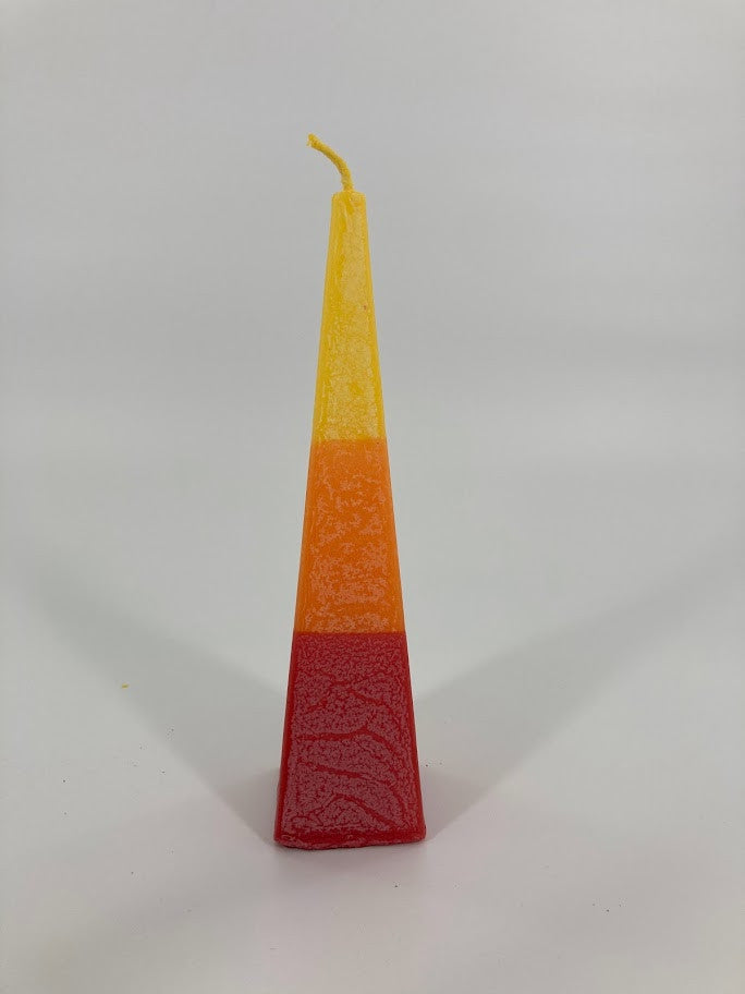Pyramid Shape Havdallah Candle (HV-HV10)