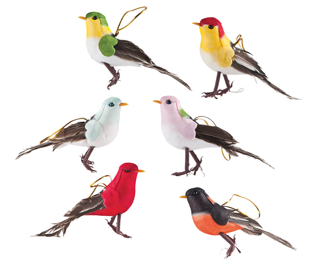 4.5" Birds, Ass. Colors - price per dozen (L100011)