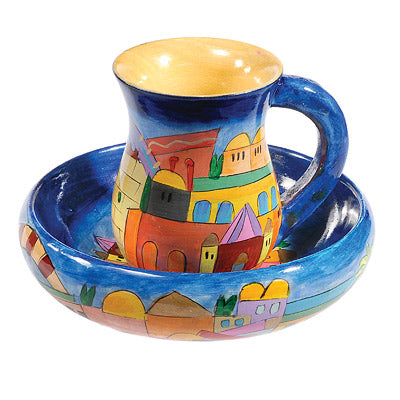 Wooden Jerusalem Mahyim Achronim Set