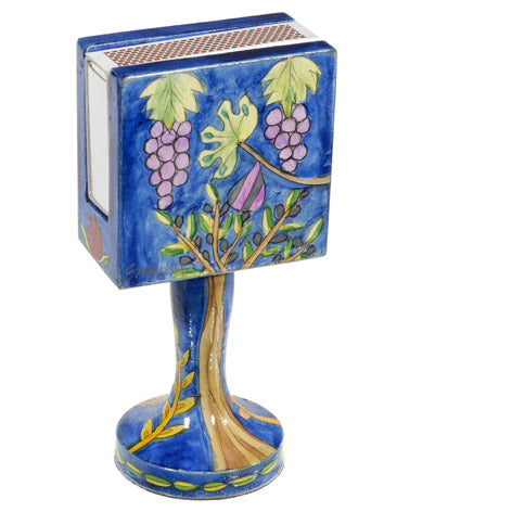 Grapes Standing Matchbox Holder with Matchbox
