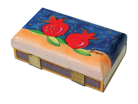 Two Pomegranates Match Box