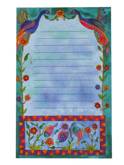 Large Flowers Magnetic Notepad