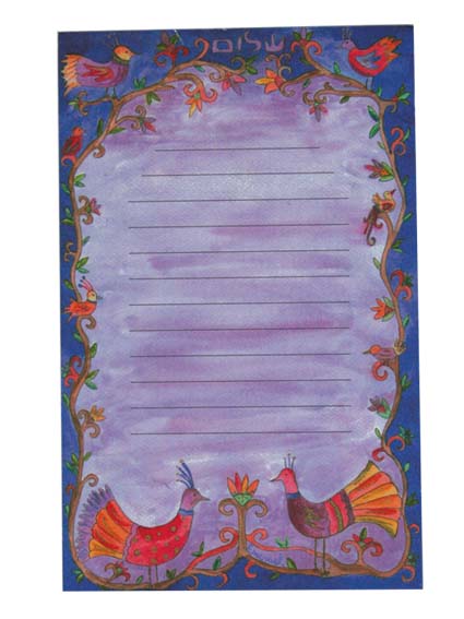 Lrge Birds Margnetic Notepad