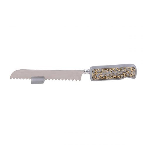 Anodized Aluminum Knife with Metal Cutout - Silver (EM-NSF1)