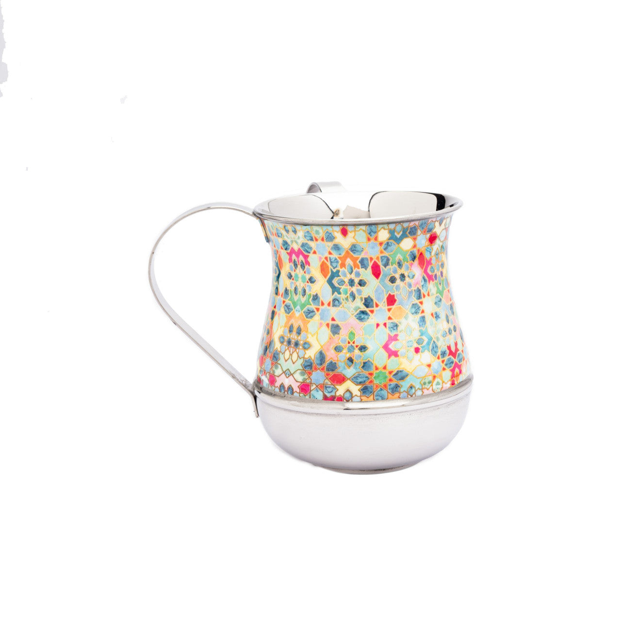 Emanuel Metal Washing Cup-M/C-Abstract Design (EM-NY5)