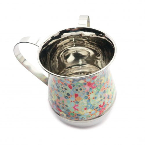 Emanuel Metal Washing Cup-M/C-Abstract Design (EM-NY5)