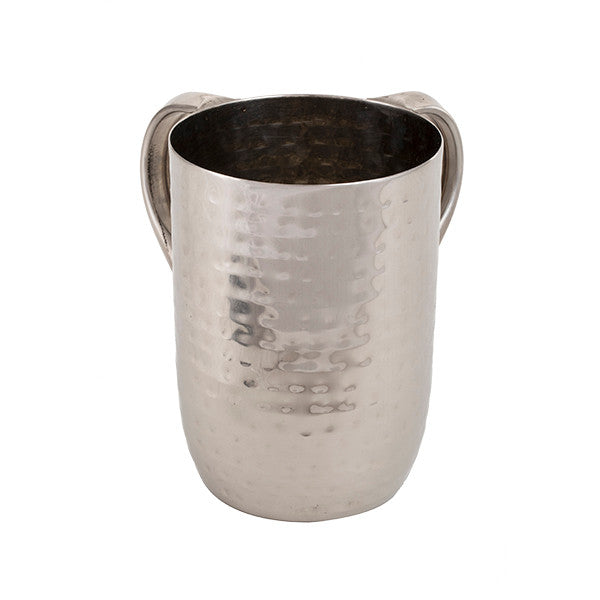 Aluminum Hammered Large Washing Cup Silver (EM-NYA1)