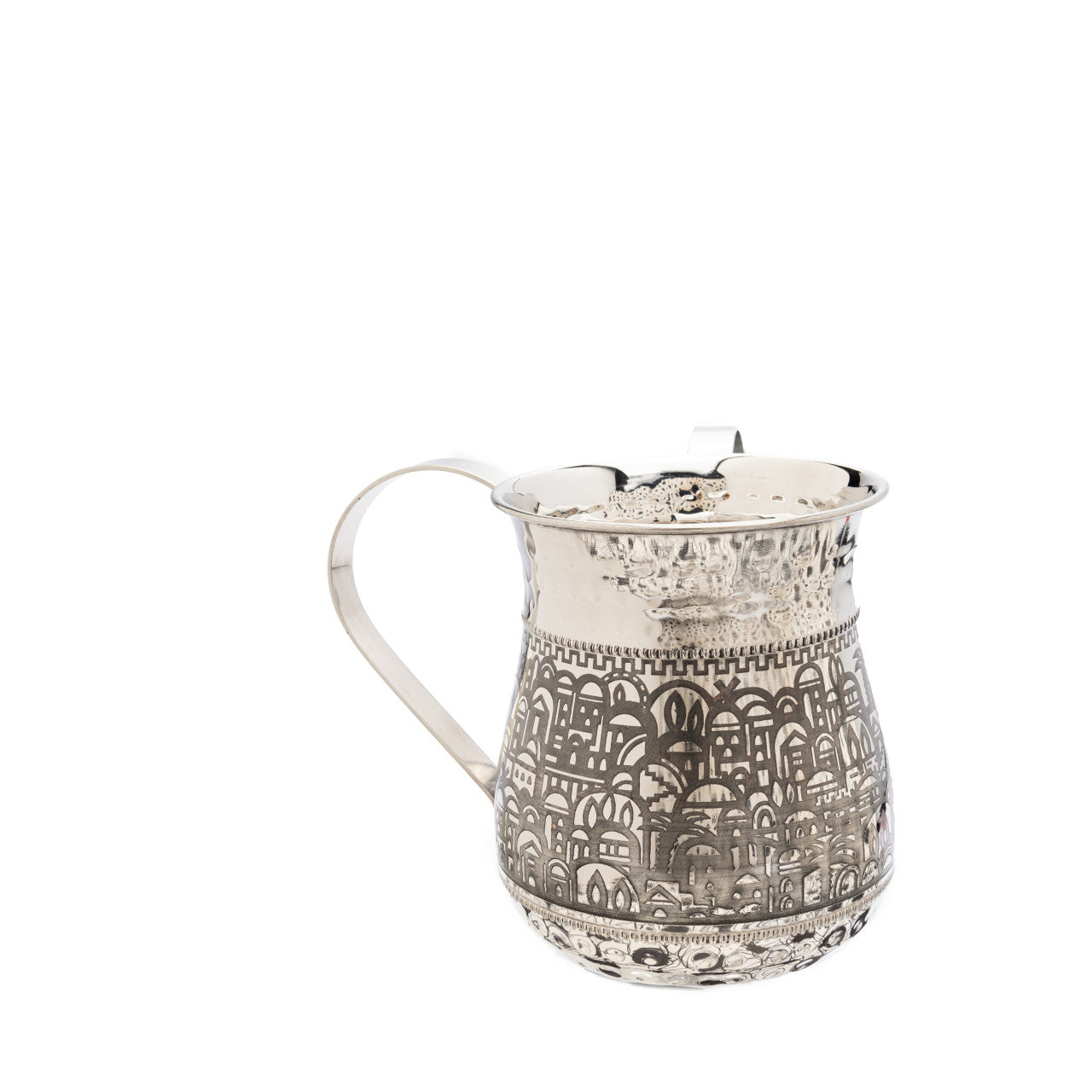 Emanuel Metal Washing Cup w/ Etchinj-Jerusalem (EM-NYY1)