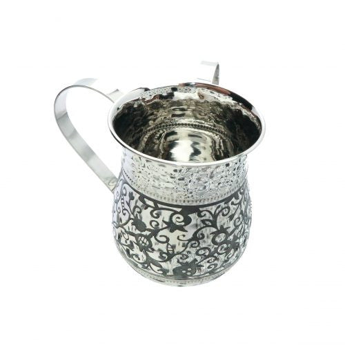 Emanuel Metal Washing Cup w/ Etching-Pomegranates (EM-NYY2)