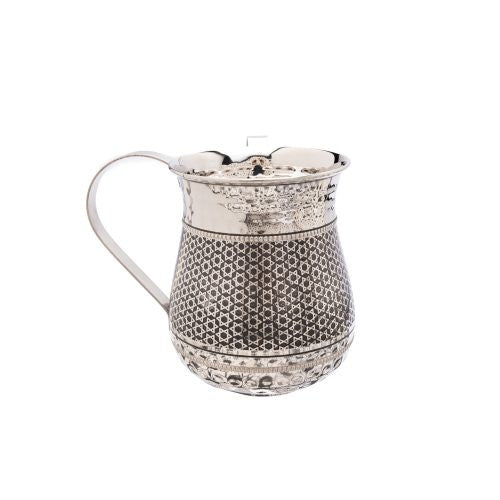 Emanuel Metal Washing Cup w/ Etching-Magen David (EM-NYY3)