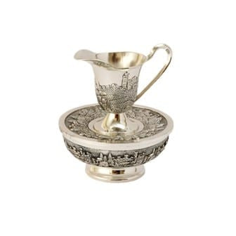 Silverplate Mayim Achronim-Jerusalem Design (MA-P002J)