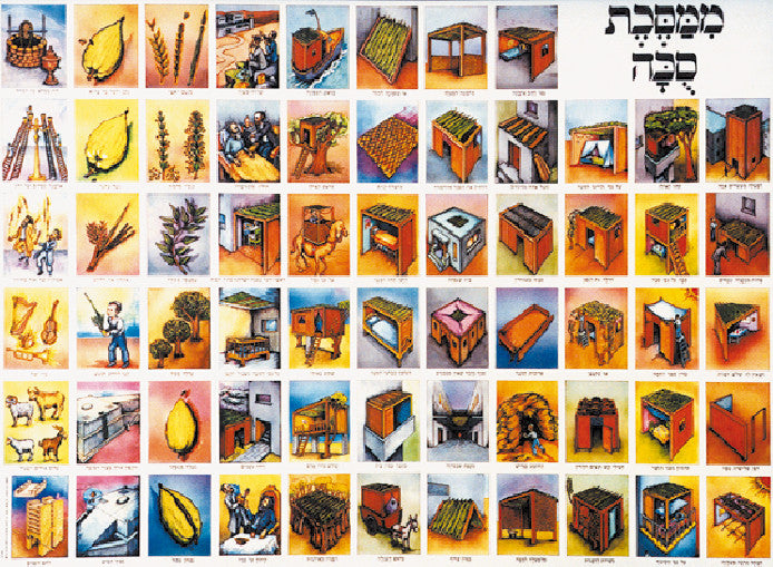 Laminated Poster 20" x 28"-- Masechet Sukkah (P127)