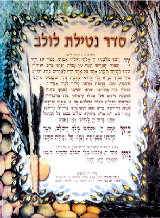 Laminated Poster 20" x 28"-- Netilat Lulav (P13)