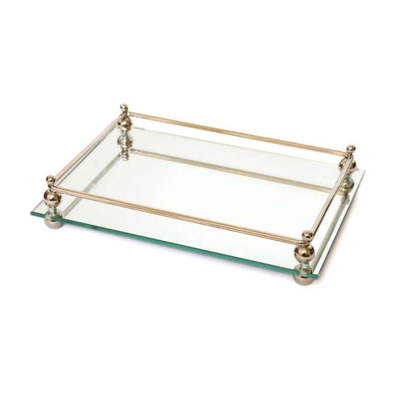 Mirror Candlestick Tray 11"x7.5"(CP-P540A)