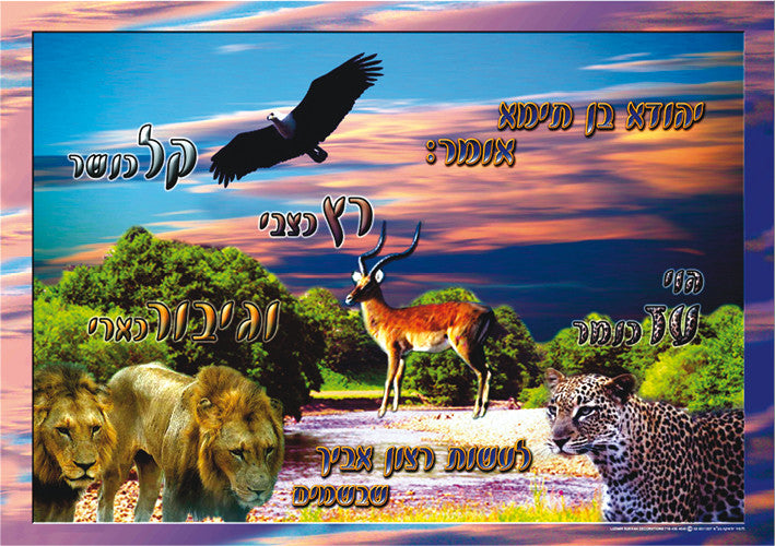 Laminated Poster 20" x 28"-- Pirkei Avot (P571)