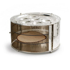 Silverplate Seder Plate 3 Tier 15"(P-593B)