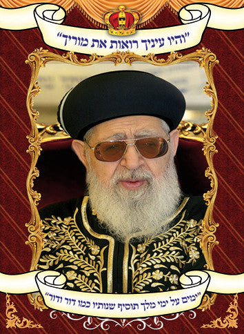 Laminated Poster 20" x 14"-- Rav Ovadia Yosef (P843)