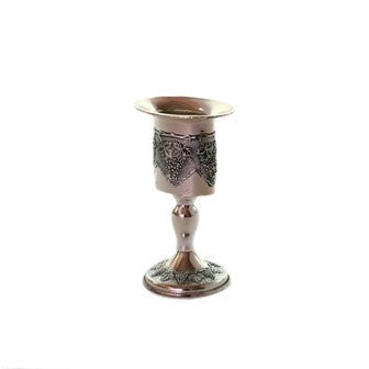 Silver plate Havdalla Candle Holder-Grape Design (HV-P966)