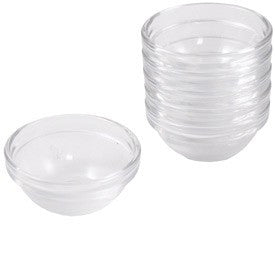 Glass bowls for seder plates-Large 3.5" Set of 6