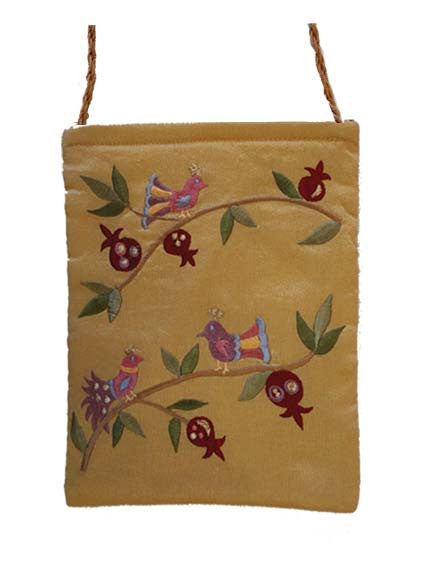 Gold Birds Embroidered Bag (EM-PB2G)