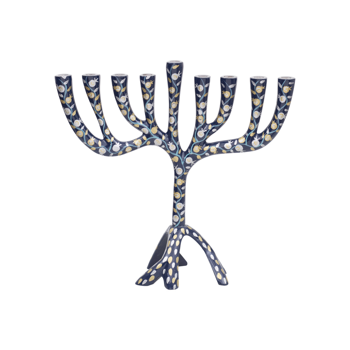 Large Painted Menorah 10.4" (EM-PHF)