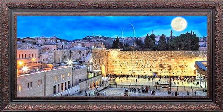 Kotel Night, Moon, 20" x 40" - Frame (J900)