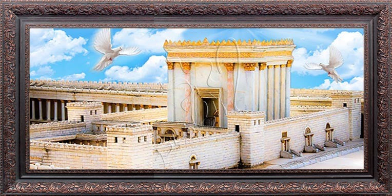 Beis Hamikdash 20" x 40" - Frame (J889)