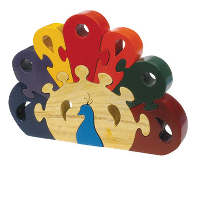Peacock Freestanding Wooden Puzzle