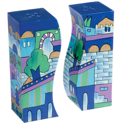 Blue Jerusalem Salt and Pepper Shaker