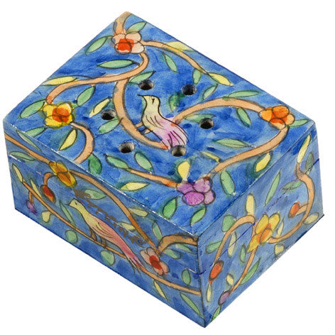 Birds and Swirls Spice Box with Cloves