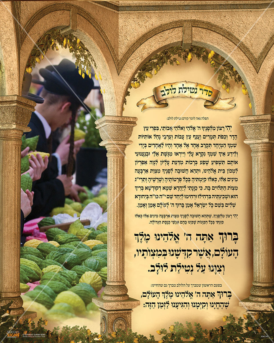 Large Vinyl Poster 24" x 30"-Netilas Lulav (PKL38)