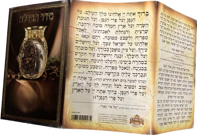 Seder Havdallah Besamim Ashkenaz סדר הבדלה בשמים HV-TIN7