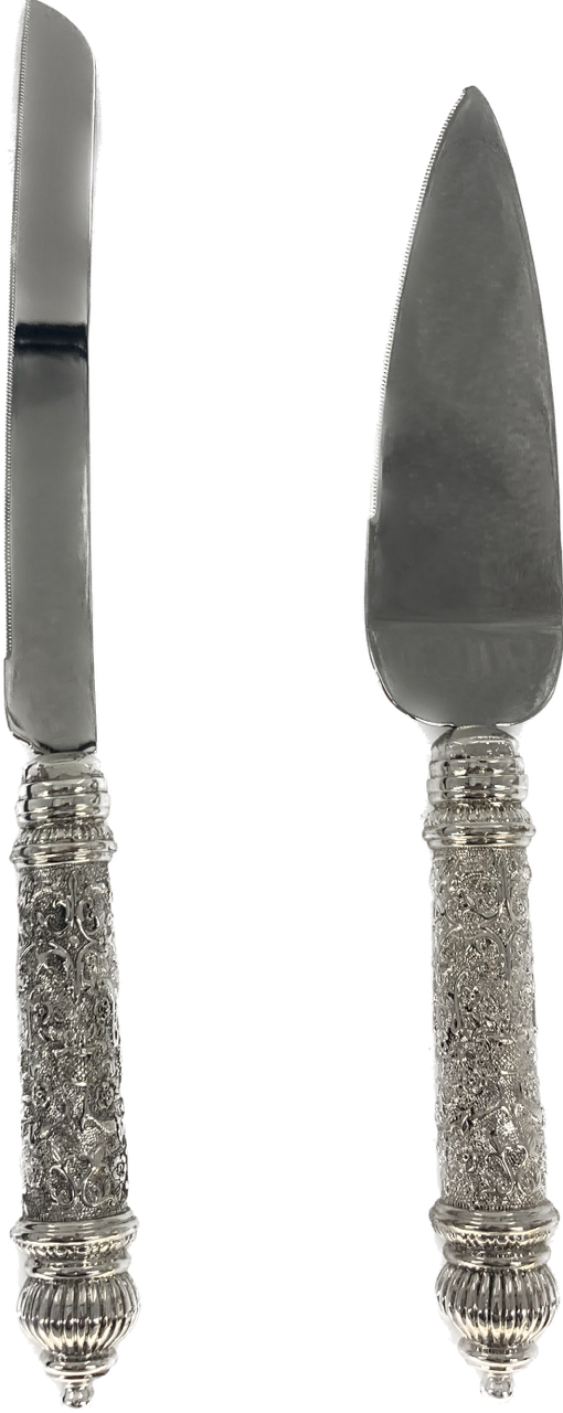 Stainless Steel Challah Knife & Cake Set (KN-14-7)