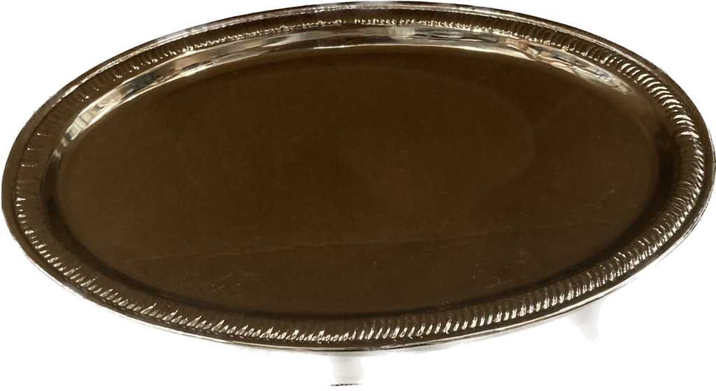 Oval Tray-Nickel 12"x7" (CP-1711N)