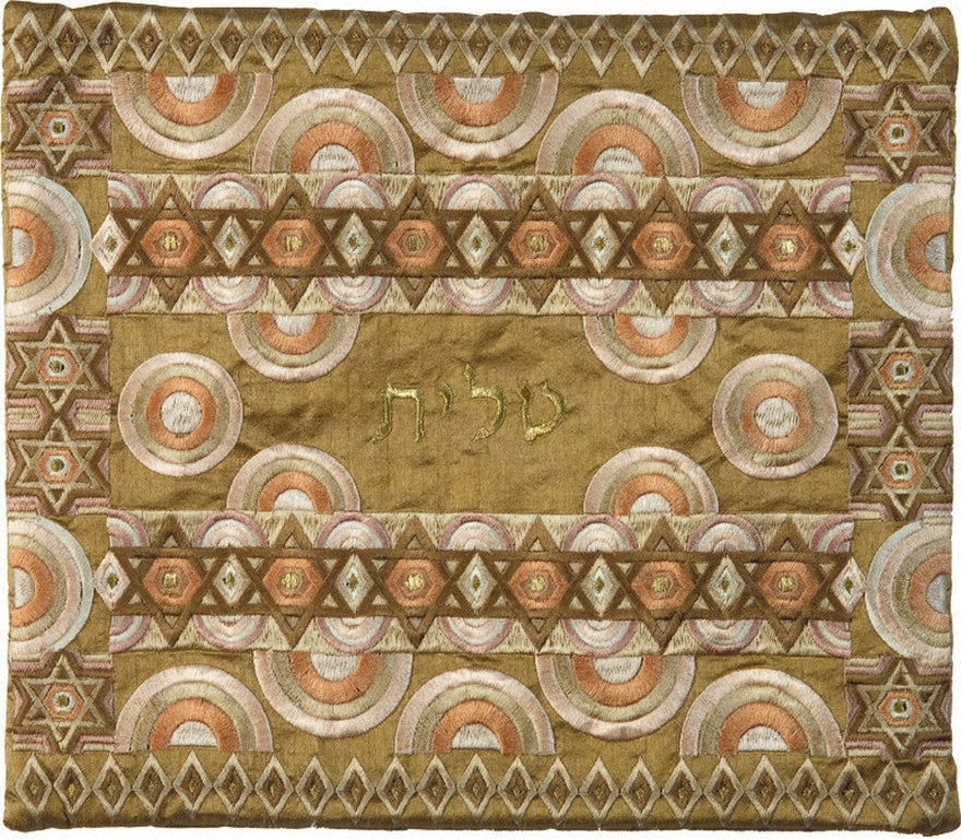 Emanuel Full Embroidered Tallit Bag Gold (EM-TBB-1G)