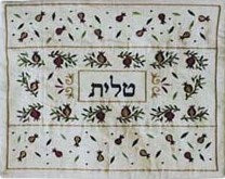 Emanuel Embroidered Tallit Bag White (EM-TBC-6W)