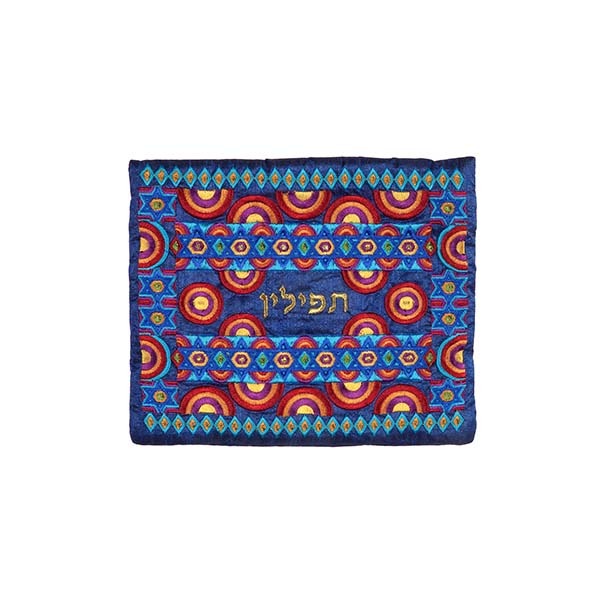 Emanuel Full Embroidered Tefilin Bag Star of David (EM-TFH1)