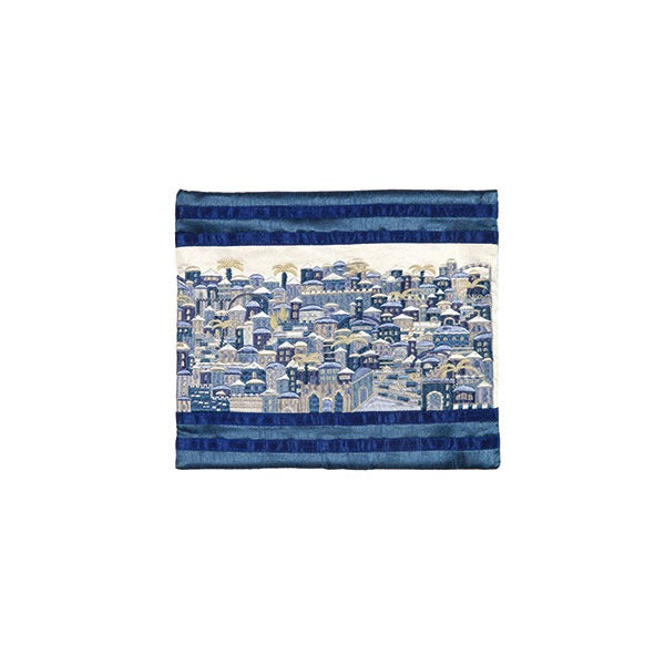 Emanuel Full Embroidered Teffilin Bag Jerusalem (EM-TFH4)