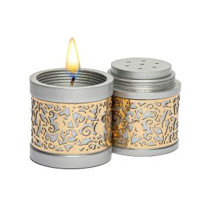 Emanuel Travel Havdallah w/ Cutout- Aluminum (EM-TLB1)